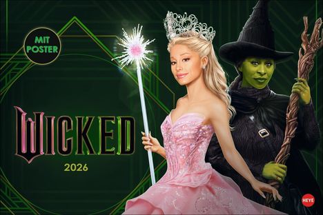 Wicked Broschur XL Kalender 2026, Kalender