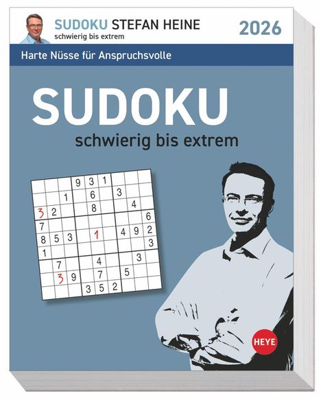 Stefan Heine: Stefan Heine Sudoku schwierig Tagesabreißkalender 2026, Kalender