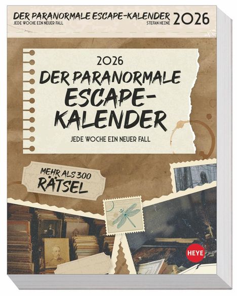 Stefan Heine: Stefan Heine Der paranormale Escape-Kalender 2026, Kalender