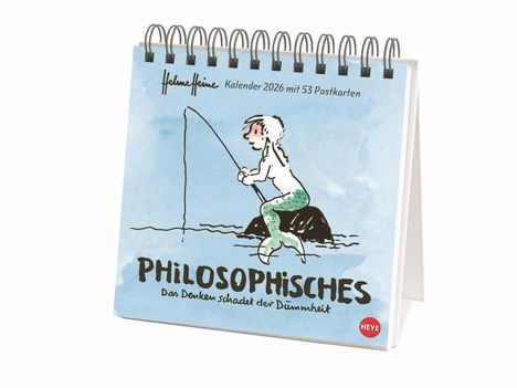 Helme Heine: Philosophisches Premium-Postkartenkalender 2026, Kalender