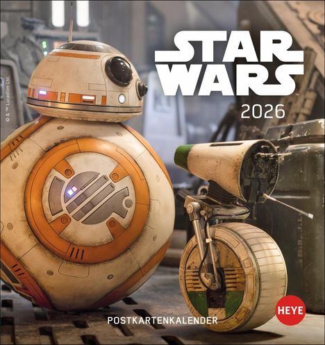 Star Wars Postkartenkalender 2026, Kalender