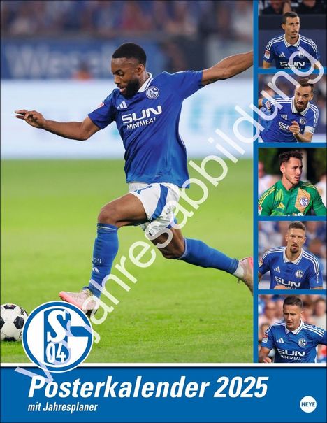 Schalke 04 Posterkalender 2026, Kalender