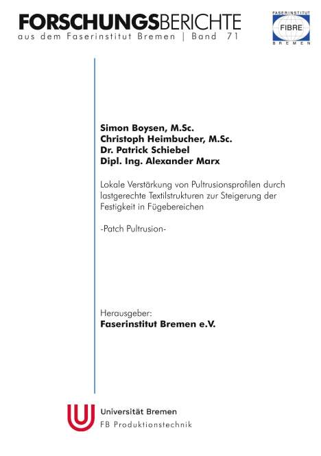 M. Sc. Boysen: Forschungsberichte aus dem Faserinstitut Bremen | Band 71, Buch