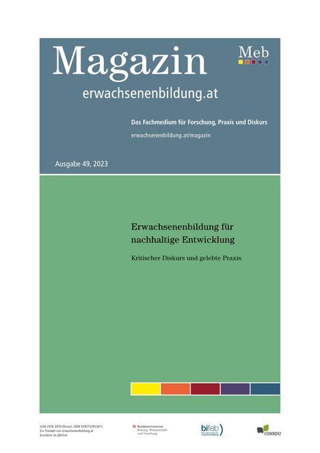 Erwachsenenbildung für nachhaltige Entwicklung, Buch