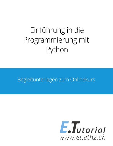 Lukas Fässler: Programmieren mit Python, Buch