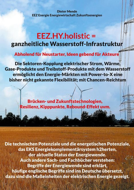 Dieter Mende: EEZ.HY.holistic = ganzheitliche Wasserstoff-Infrastruktur, Buch