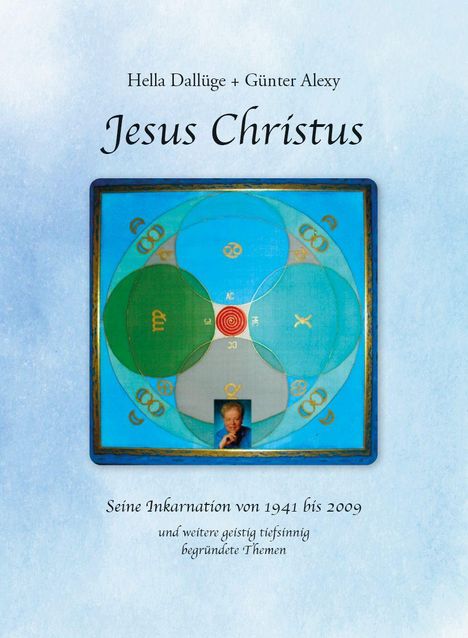Titel: "Jesus Christus". Darunter ein geometrisches Diagramm mit einem Bild eines Mannes in der Mitte.