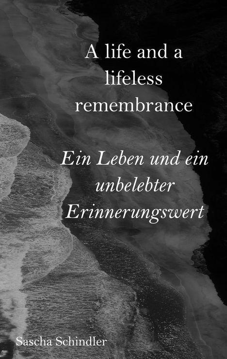 Sascha Schindler: A life and a lifeless remembrance, Buch