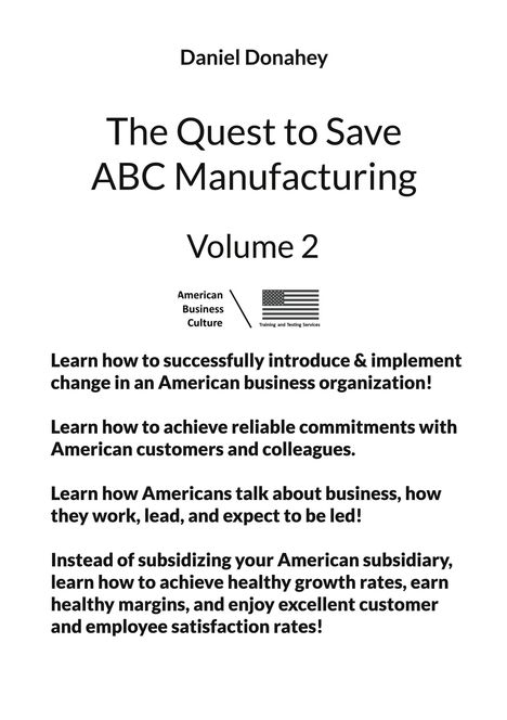 Daniel Donahey: The Quest to Save ABC Manufacturing: Volume 2, Buch