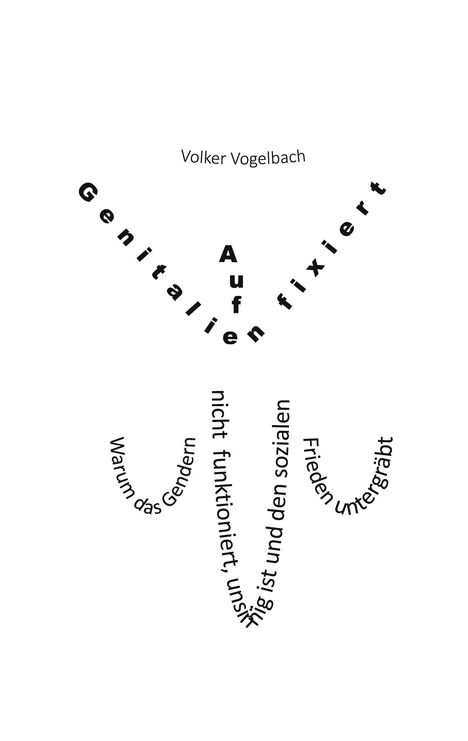 Volker Vogelbach: Auf Genitalien fixiert, Buch