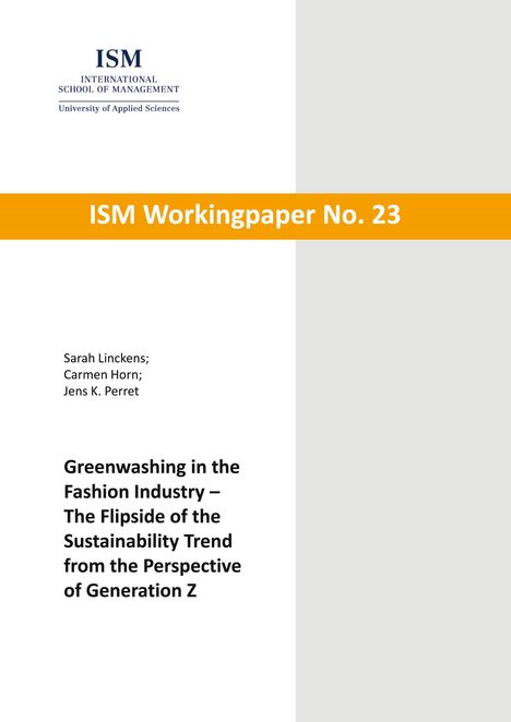 Sarah Linckens: Greenwashing in the Fashion Industry - The Flipside of the Sustainability Trend from the Perspective of Generation Z, Buch