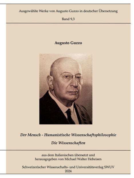 Augusto Guzzo: Humanistische Wissenschaftsphilosophie, Buch