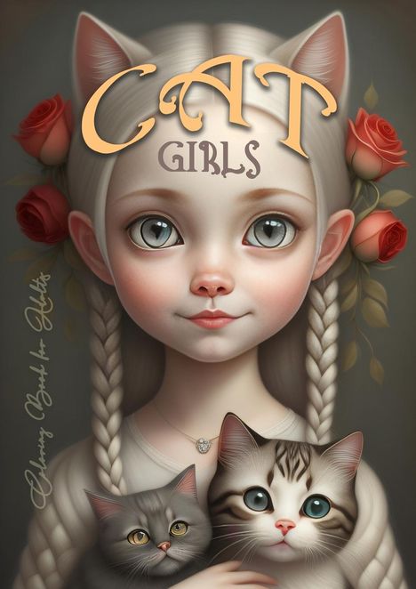 Monsoon Publishing: Cat Girls Coloring Book for Adults, Buch