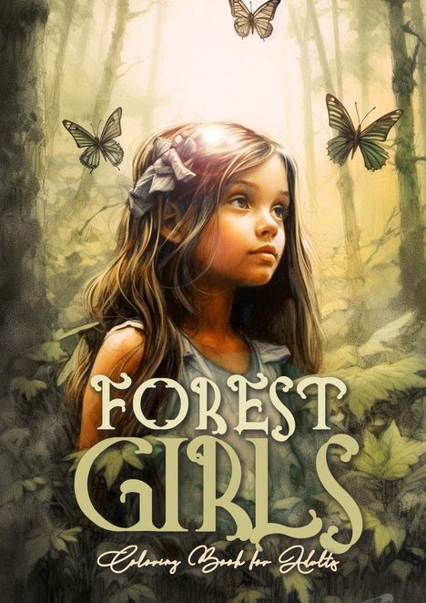 Monsoon Publishing: Forest Girls Coloring Book for Adults, Buch