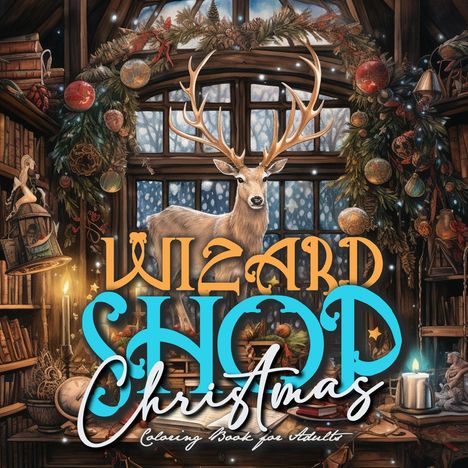 Monsoon Publishing: Wizard Shop Christmas Coloring Book for Adults, Buch