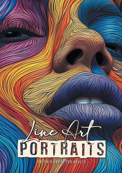 Monsoon Publishing: Line Art Portraits Coloring Book for Adults, Buch