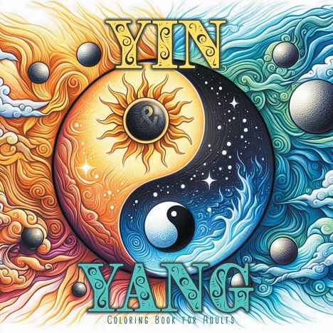 Monsoon Publishing: Yin and Yang Coloring Book for Adults, Buch