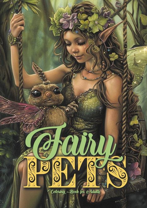 Monsoon Publishing: Fairy Pets Coloring Book for Adults, Buch