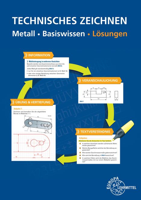 Bernhard Schellmann: Lösungen zu 14340, Technisches Zeichen Metall, Buch