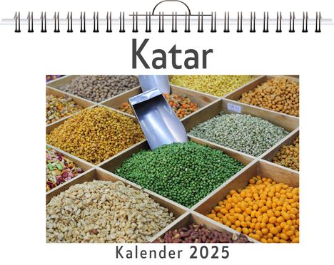 Florian Braun: Katar - (Wandkalender 2025, Kalender DIN A4 quer, Monatskalender im Querformat mit Kalendarium, das perfekte Geschenk), Kalender