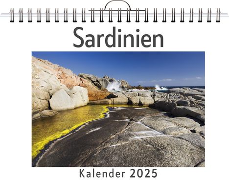 Emily Wolf: Sardinien - (Wandkalender 2025, Kalender DIN A4 quer, Monatskalender im Querformat mit Kalendarium, das perfekte Geschenk), Kalender