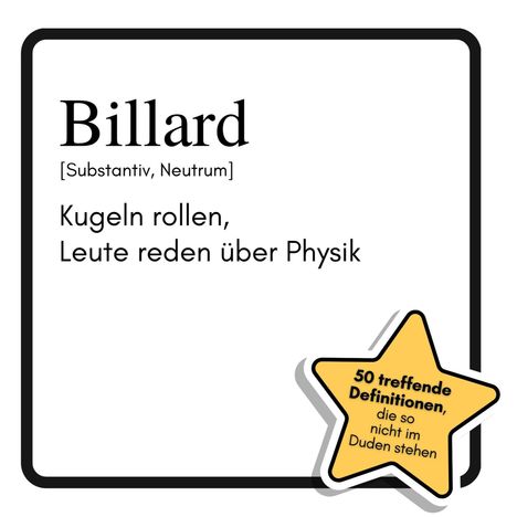 Linus Wagner: Billard, Buch