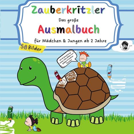 Tom Zauberkritzler: ZAUBERKRITZLER - Das große Ausmalbuch für Mädchen &amp; Jungen ab 2 Jahre, Buch