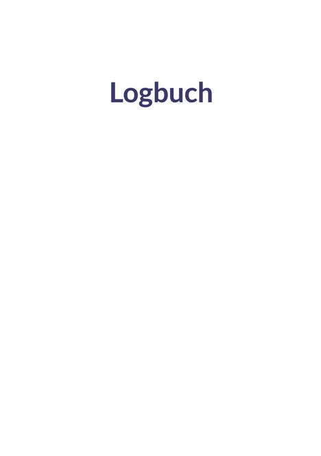 Michael Zielke: Logbuch, Buch