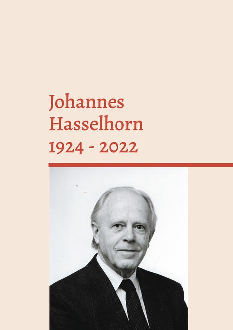 Johannes Hasselhorn 1924 - 2022, Buch