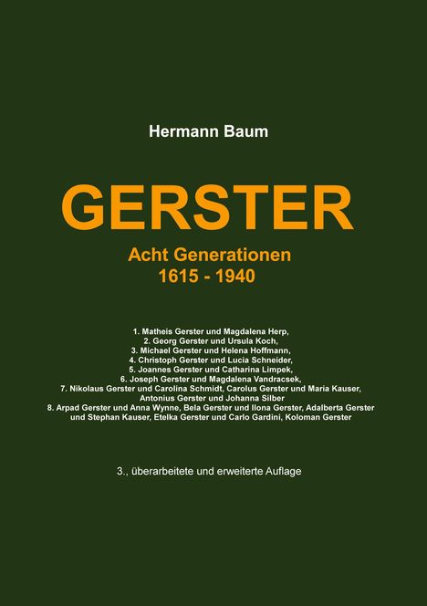 Hermann Baum: Gerster, Buch