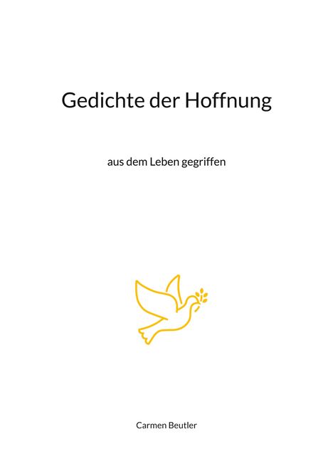 Carmen Beutler: Gedichte der Hoffnung, Buch