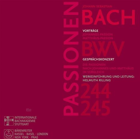 Bach, Johann Sebastian. Passionen nach Johannes und Matthäus, BWV 244, BWV 245, Noten