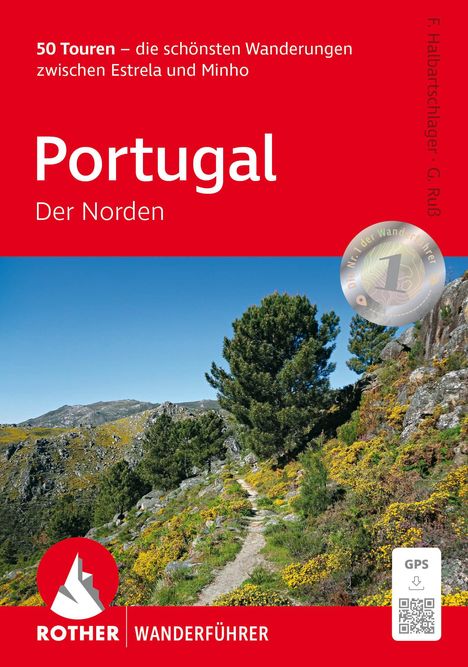 Franz Halbartschlager: Portugal - Der Norden, Rother Wanderführer, Buch