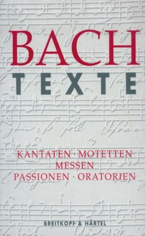 Bach Texte, Buch