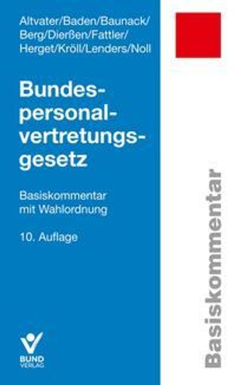 Lothar Altvater: Bundespersonalvertretungsgesetz, Buch