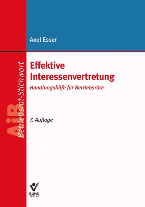 Axel Esser: Effektive Interessenvertretung, Buch
