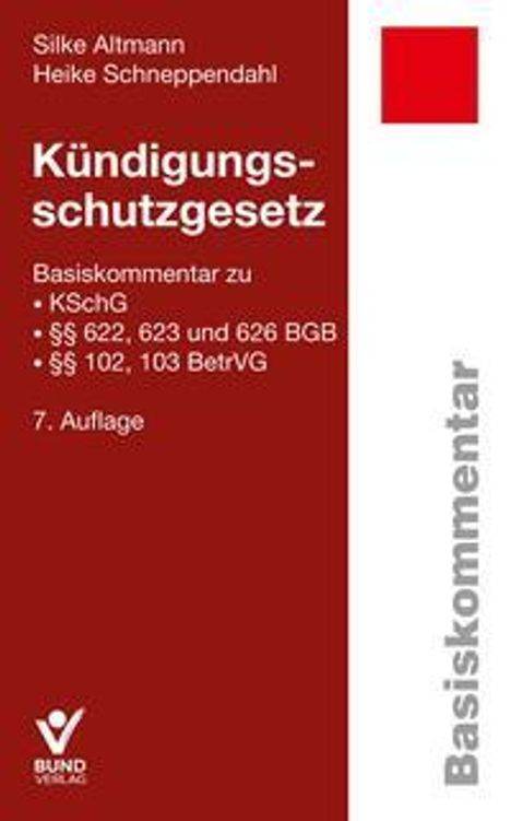 Silke Altmann: Kündigungsschutzgesetz, Buch