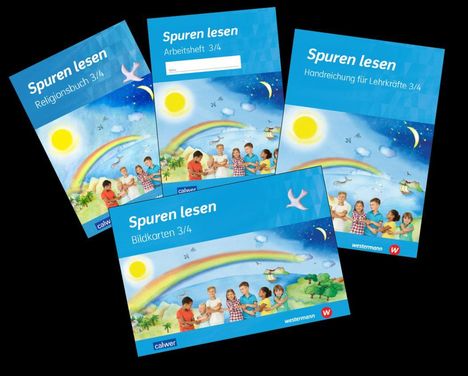 Carolin M. Altmann: Kombi-Paket Spuren lesen 3/4 - Ausgabe 2023 für die Grundschule. Schulbuch, Arbeitsheft, Handreichung und Bildkarten, Buch