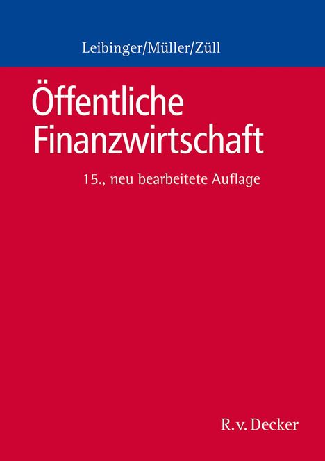 Bodo Leibinger: Leibinger, B: Öffentliche Finanzwirtschaft, Buch