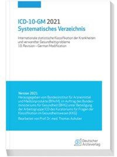 ICD-10-GM 2021 Systematisches Verzeichnis, Buch