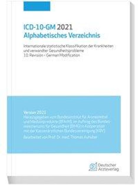 ICD-10-GM 2021 Alphabetisches Verzeichnis, Buch