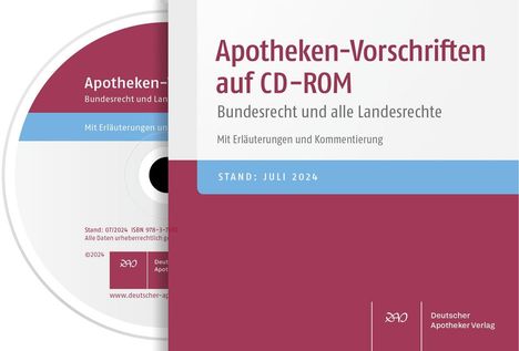 Apotheken-Vorschriften auf CD-ROM V2/2025, CD-ROM