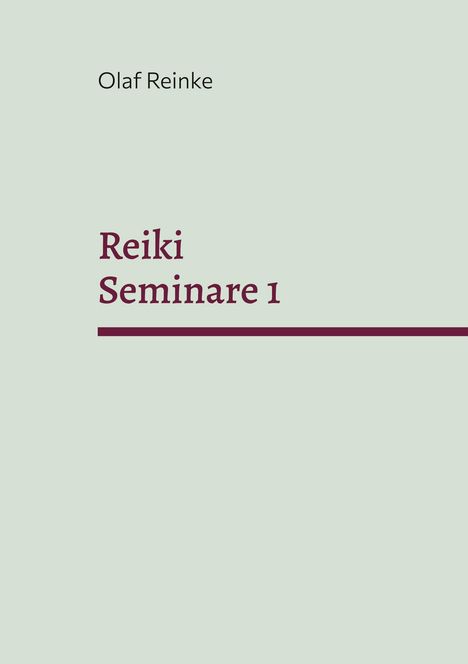 Olaf Reinke: Reiki, Buch