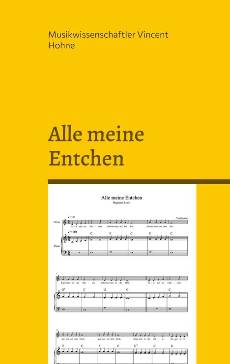 Musikwissenschaftler Vincent Hohne: Alle meine Entchen, Buch