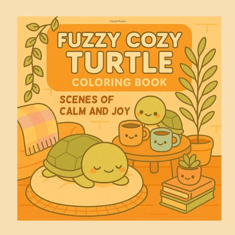 Elanadi Phoenix: Fuzzy Cozy Turtle Coloring Book, Buch