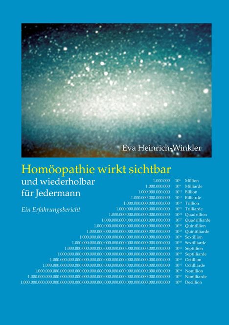 Eva Heinrich-Winkler: Homöopathie wirkt sichtbar und wiederholbar für Jedermann, Buch