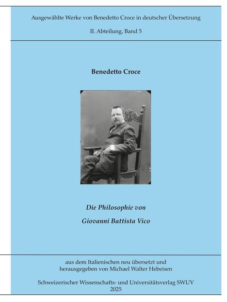 Benedetto Croce: Die Philosophie von Giovanni Battista Vico, Buch