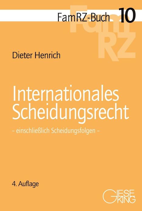 Dieter Henrich: Henrich, D: Internationales Scheidungsrecht, Buch