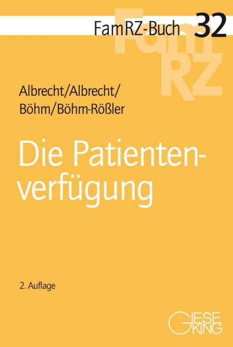 Andreas Albrecht: Albrecht, A: Patientenverfügung, Buch