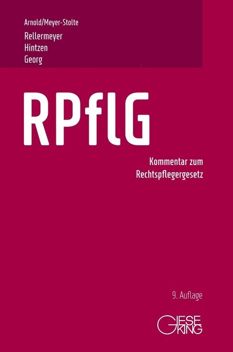 Egon Arnold: RPflG, Buch